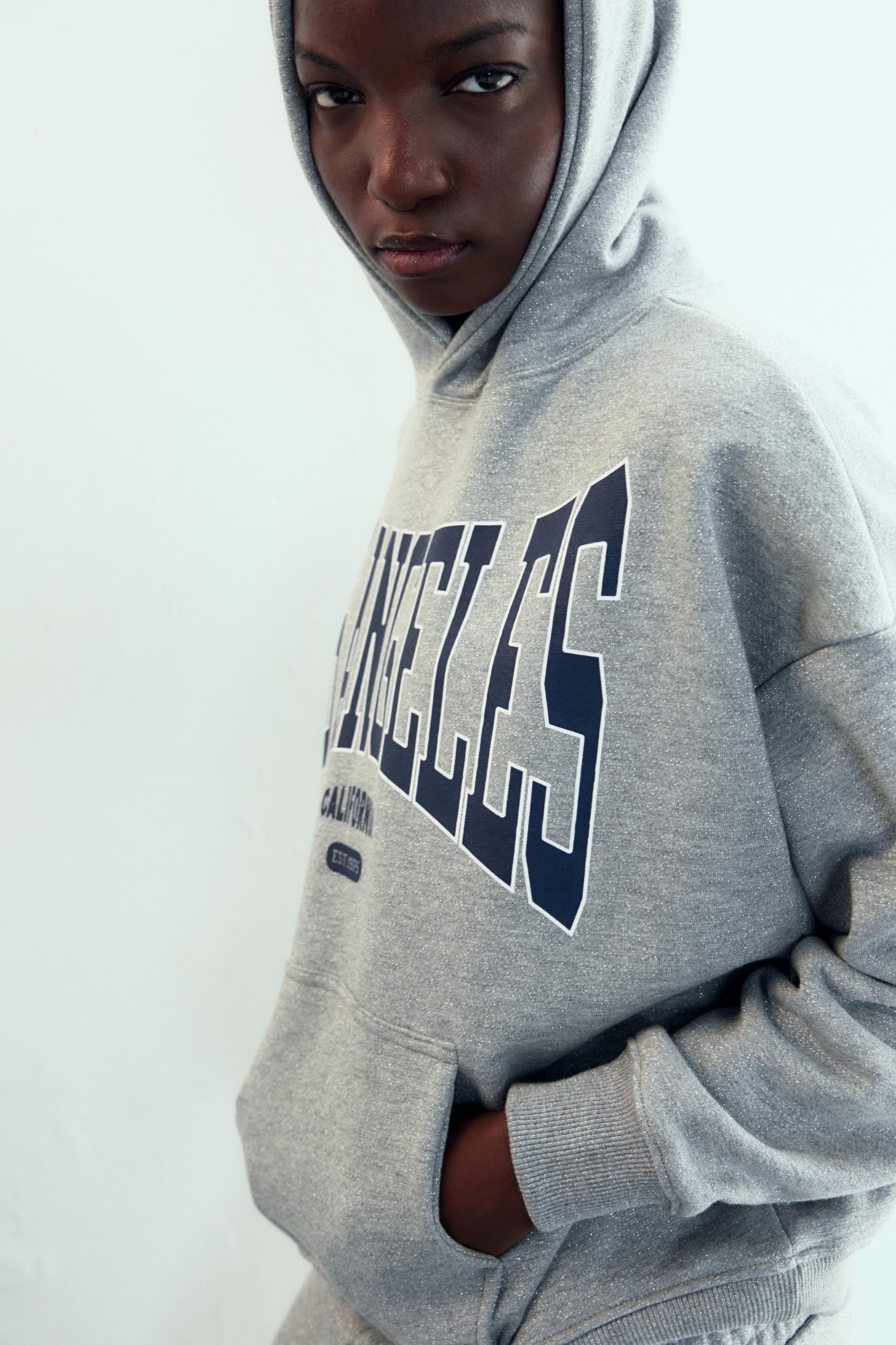 SHINY TEXT SWEATSHIRT